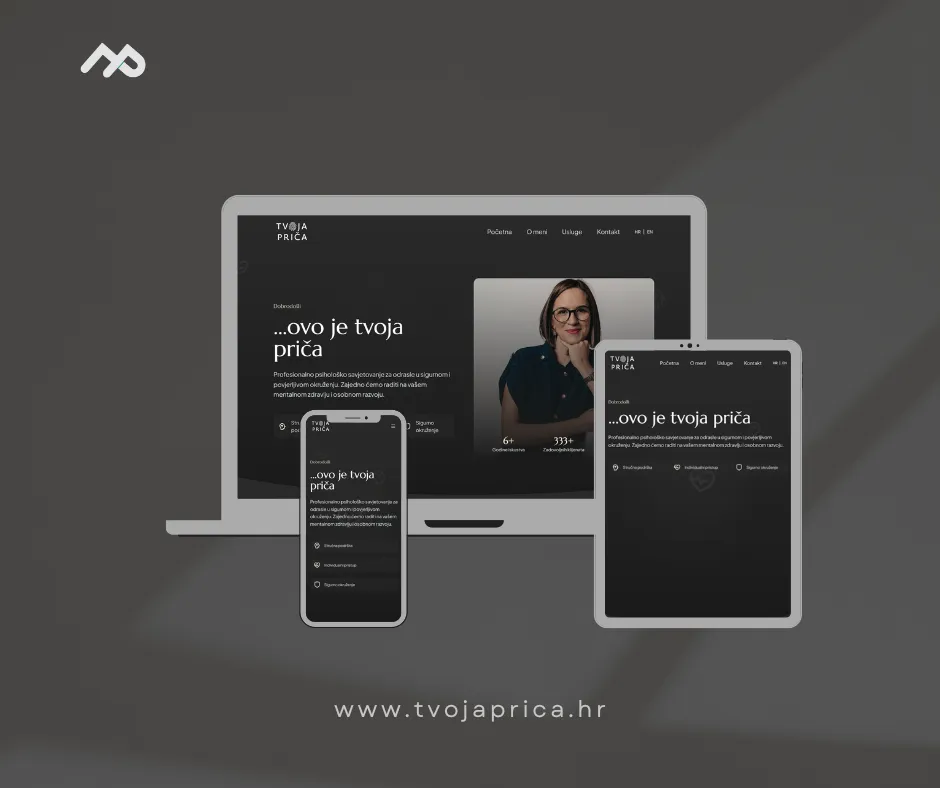Website for Tvoja Priča